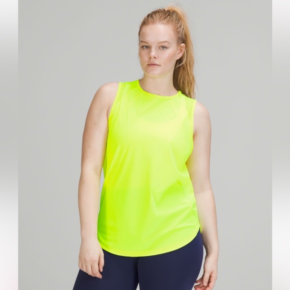 lululemon athletica Tops - Lululemon sculpt tank top with back vent, highlight yellow color size 6
